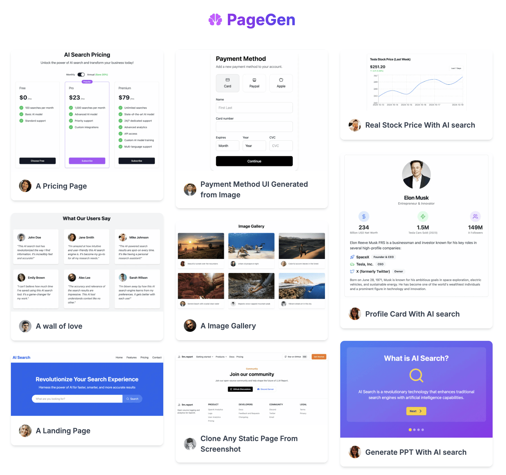 PageGen - AI Page Generator